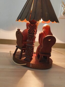 Dřevěná stolní lampa - 3