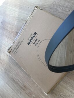 Kulaté zrcadlo černé-nové JYSK - 3