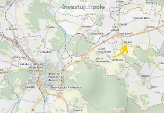 Prodej pozemku vhodného k výstavbě RD v k.ú. Třešně u Záhoří - 3