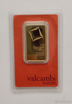 Zlatý Slitek 1oz Valcambi již pod cenou kovu zlata - 3
