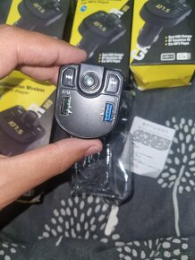 fm vysílač bluetooth bezdrátová sada do auta ruční duální US - 3