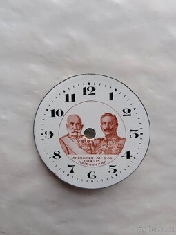 Pěkný, starý smaltovaný ciferník Franz Josef - 3