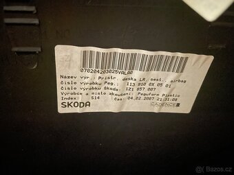 Palubní deska Škoda Octavia 2 - 3