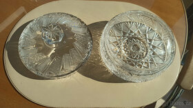 dóza z broušeného skla s úchopem - 3