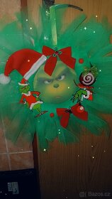 Vánoční závěsný věnec Grinch - 3