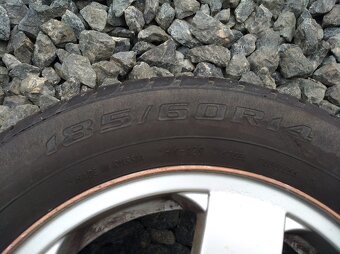 alu kola ŠKODA 6Jx14H2 ET43 5x100 pneu 180/60/14 - 3