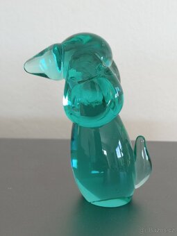 Skleněný pejsek 9cm - 3