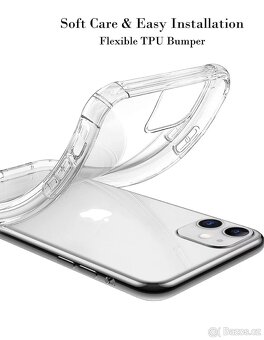 Nové pouzdro pro Apple iPhone 11, průhledný silikon - 3