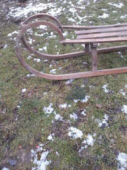 Retro  sáňky  velké - 3