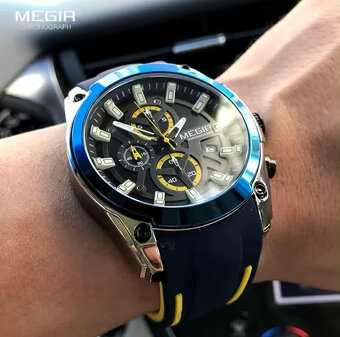 NOVÉ elegantní sportovní hodinky Megir - 3