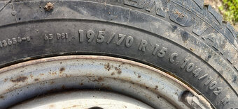 Zimní zátěžová kola na VW T4 rozměr 195/70R15C - 3
