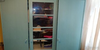 Stará bledě modrá ložnice / nábytek - 3