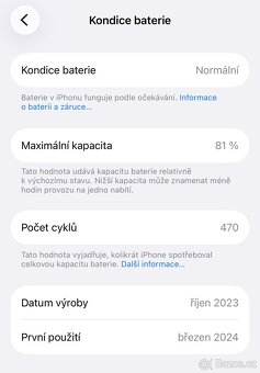 Prodám Apple iPhone 15 128gb black - 3