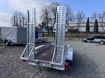 Přívěsný vozík 300x150cm, minibagr, 2700kg, nájezdy - 3