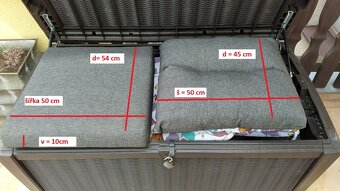 Prodám 6 ks venkovních podsedáků a 6 ks polštářů zn. Hartman - 3