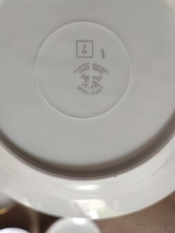 Retro nádobí retro talíře retro porcelán souprava - 3