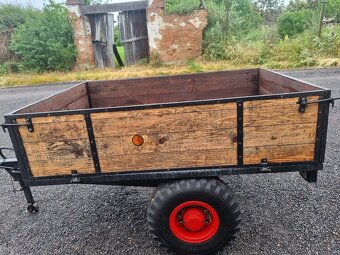 Sklopná vlečka malotraktor tk kobota iskei - 3