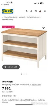 Kuchyňský ostrůvek Tornviken Ikea - 3