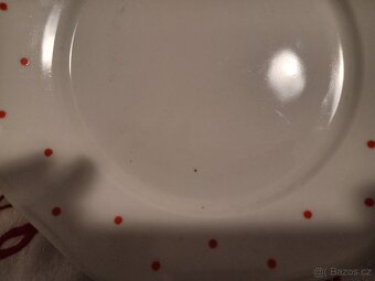 Porcelánové talíře puntík Bohemia Československo - 3
