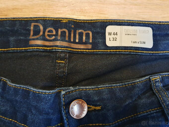 Džíny dámské slim Denim - velikost W44, L32 - nové - 3