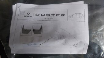 Prodám zástěrky kol Dacia Duster 12/2017 a více - 3