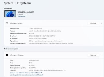 LYNX Media,i5-8400,WIN 11,SSD 500GB,RAM 8GB,monitor 22 palců - 3