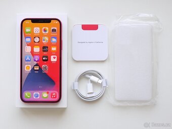 Apple iPhone 12 128GB Červený - ZÁRUKA - 100% BATERIE - 3