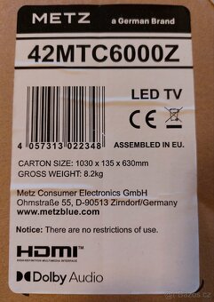 TV Metz 42 MTC 6000 Z - 106cm - Anroid - 3