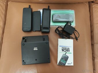 retro 2x Nokia 1011 + originál stojánek + nabíječka - 3