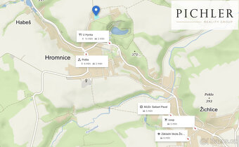 Prodej pozemku k bydlení, 800 m², Hromnice - 3