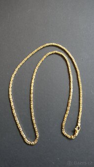 ZLATÝ ŘETĚZ KRÁLOVSKÝ VZOR 26.97G//60CM/3MM/PLNÝ - 3