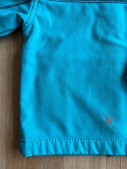 Softshell bunda s odnímatelnou kapucí, vel. 80 - 86 - 3