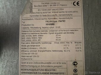 Krbová kamna s výměníkem FALUN AQUA - 3