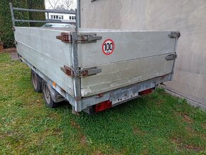 Třístranný sklápěcí vozík Haper 3500kg, 300x160 - 3