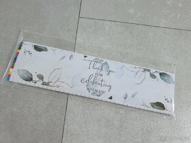 Sada svatebních dekorací Bílá - zelená - stříbrná - 3