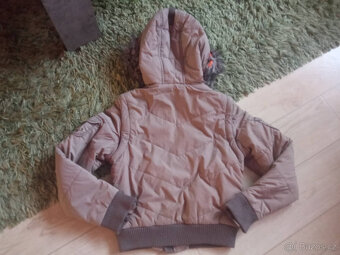 Hnědá zimní bunda vel.134/140 (vesta 2v1) - 3