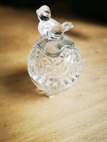 Skleněná ozdobná dóza - 3