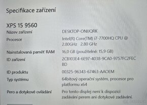 Dell XPS 15 9560 - 3