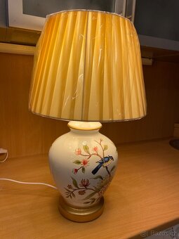 Stolní lampa Orientální krémová keramika. - 3