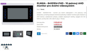 dveřní videozvonek AHD - 3