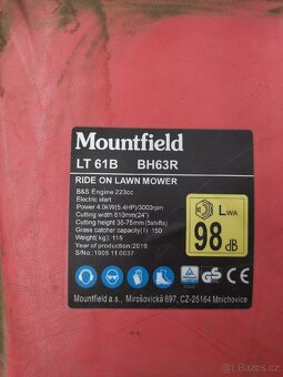 Prodám sekačku Mountfield lt61b - 3