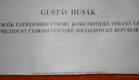 Prezident ČSSR Gustav Husák - plakát, hledí vlevo - 3