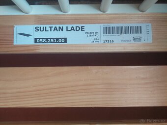 Dětská postel IKEA Gulliver 160x70 + matrace atd. - 3