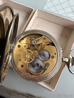 Obrovské kapesní velmi staré hodinky, 66mm, 180gramu - 3