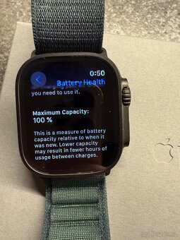 Apple Watch Ultra 2, černý titan, zelený alpský tah vel. M - 3