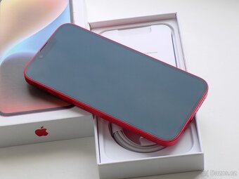 APPLE iPhone 14 256GB Product RED - ZÁRUKA - 100% BATERIE - 3