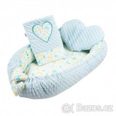 Luxusní hnízdečko s peřinkou a deka pro miminka New Baby - 3