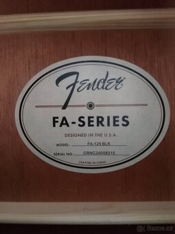 Predam akusticku gitaru Fender FA-125 WN Black. - 3
