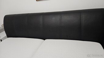 Manželská postel s úložným prostorem a čelem - 3