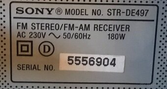 SONY RECEIVER STR-DE 497 (ROK 2004) - 3